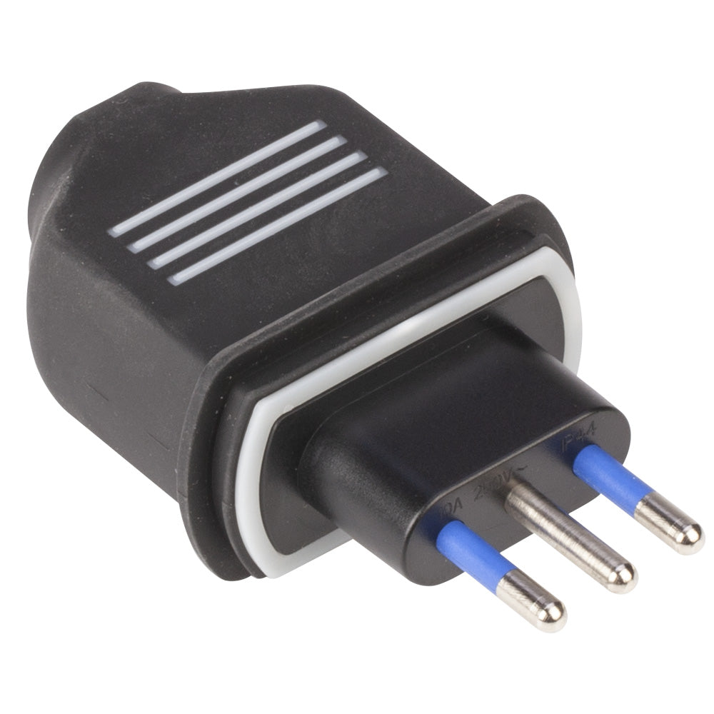 Spina in gomma 10 A 2P+T 250 V Polypool Spina in gomma 10 A 2P+T 250 V Polypool